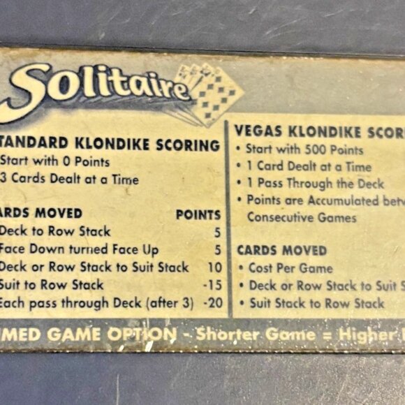 Radica Solitaire Handheld Game, Released 1999, Working Condition - Picture 4 of 4